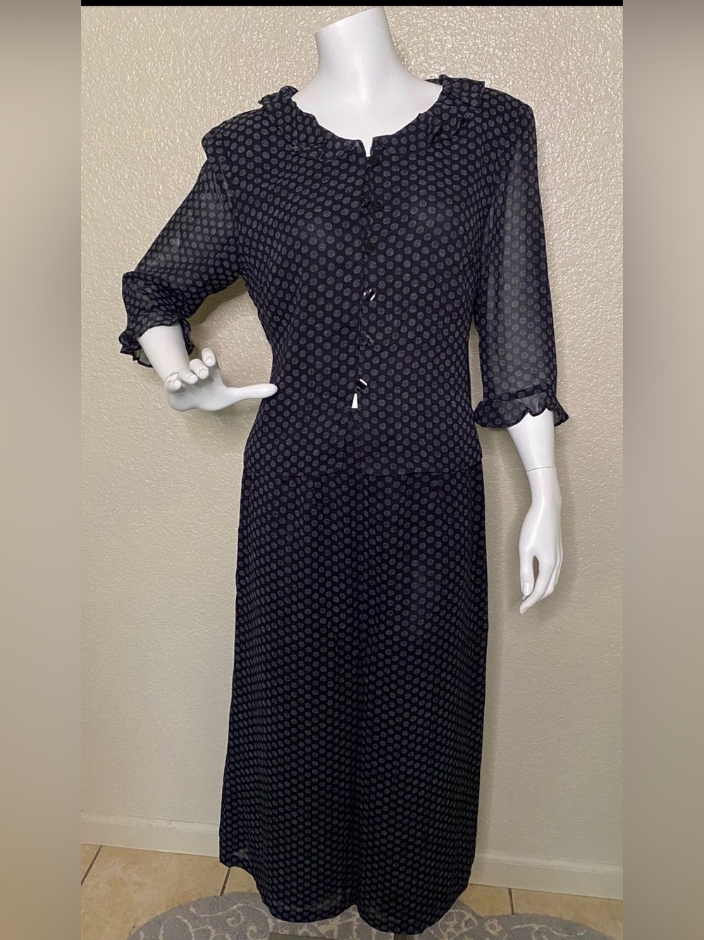 Talbots Two-Piece Polka Dot Jacket & Dress Set